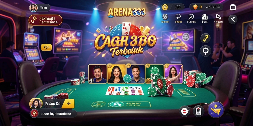 Screenshot gameplay Live Casino di ARENA333 menunjukkan dealer langsung dan suasana permainan.