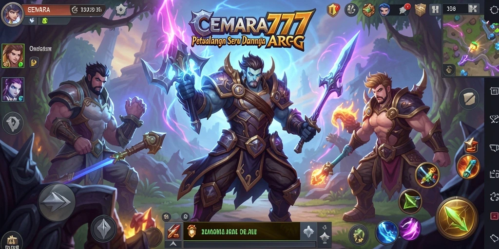 Gameplay seru dalam CEMARA777 dengan pertarungan yang intens.