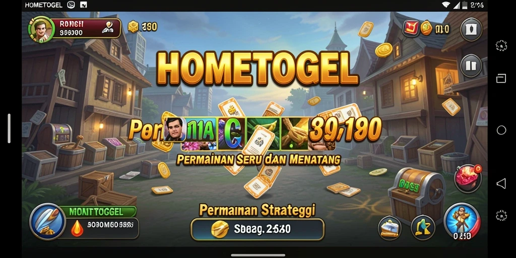 Tangkapan layar HOMETOGEL menampilkan gameplay strategi yang menegangkan.