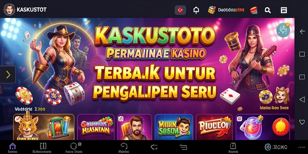 Tampilan menarik dari gameplay kasino di KASKUSTOTO.