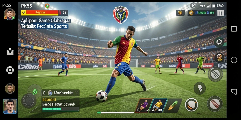 Gameplay PK55 yang seru dan mendebarkan dalam olahraga virtual.