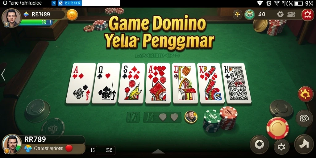 Tangkapan layar gameplay domino yang seru di RR789.