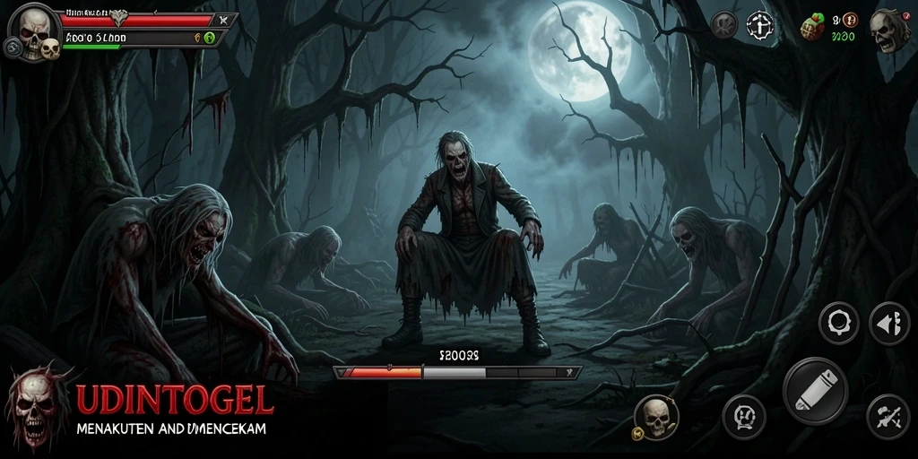 Menampilkan gameplay menegangkan dalam atmosfer horor.